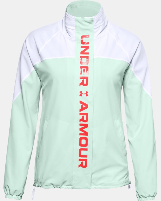 Under Armour Recover Storm Waterproof Jacket UA Woven Cb Ladies Warm Up Top S 